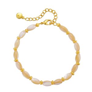 Luxe ontwerp natuurlijke schelp kralen strengen armband sieraden voor vrouwen cadeau