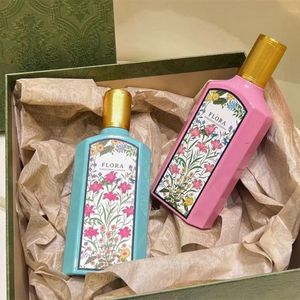 Diseño de lujo Sexy Mujeres Hombres Perfumes parfums FLORA gardenia damas Jasmine spray tipo fragancia 100ML botella de buen olor Unisex Versión alta Colonia de larga duración