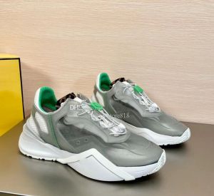 Zapatos deportivos de diseño de lujo Zapatillas de deporte de malla FLOW Corredor de goma Personas perezosas Suelas Monopatín Pisos para caminar Tejidos tecnológicos perfectos Zapatillas de correr