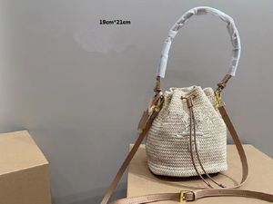 luxe design Vintage bucket bag 2023 damesmode retro-stijl crossbodytassen met één schouder bedrukte kleurenhandtas