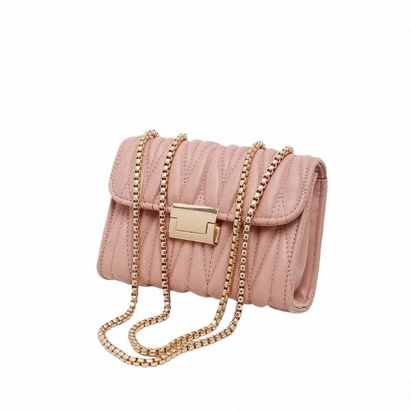 Sacs à bandoulière pour femmes de conception de luxe simples sacs à bandoulière en cuir rose dame mignon menger grandes filles sac femme sacs à main x4dA #