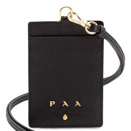 Design de luxo ID de trabalho porta-cartão de crédito casos mini carteira cartão de ônibus crossbody marca P bolsa de alta qualidade com mais cores com caixa de logotipo embalagem homem mulher