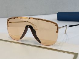 Luxe ontworpen Unisex Conjoined Bigrim Zonnebril UV400 99-01-140 Mode Model Style Goggles Occhiali da Sole Fullset Packing Box