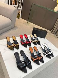 Designer de luxe 20224 nouveaux talons hauts minces pour le port externe de sandales et de pantoufles