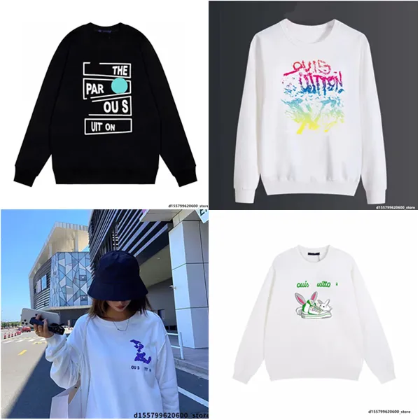 Diseñador de lujo 2023 Sudadera con capucha Primavera Otoño Ropa para hombres y mujeres Amor Graffiti Tendencia Imprimir Tendencia suelta Casual Sin sombreros