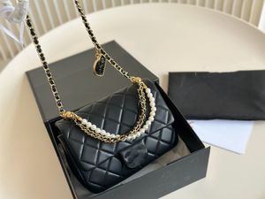 Designer de luxe 24pr Perl Fang Pangzi Chain Sac à main sacs à main pour femmes Sacllets de shopping