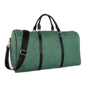 Designer de luxe 50CM Grande capacité Sacs de voyage à usage général Femmes Hommes Cuir PVC Carry Bagages Stripe Célèbre Bretelles Duffel Bag Messenger 071