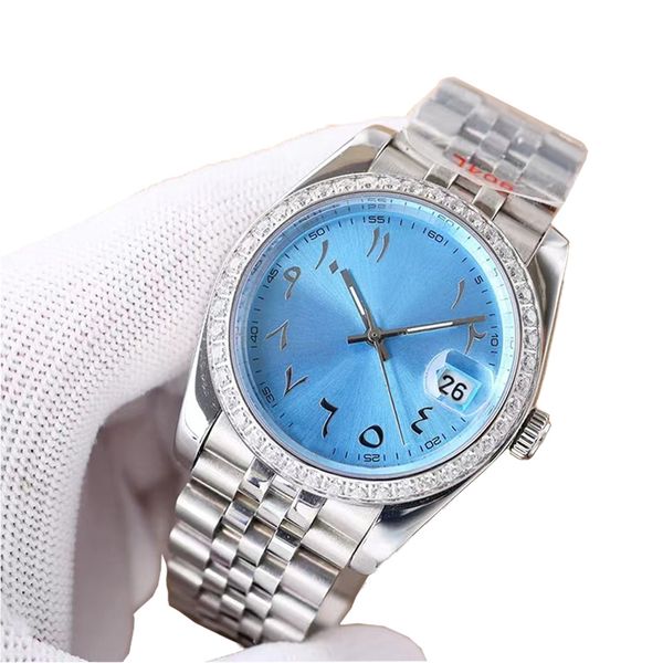 Designer de luxe AAA qualité hommes montre femmes montres relojes 36 41mm mode couples montre diamant cadran chiffre arabe étanche saphir 8215 montre de mouvement supérieur