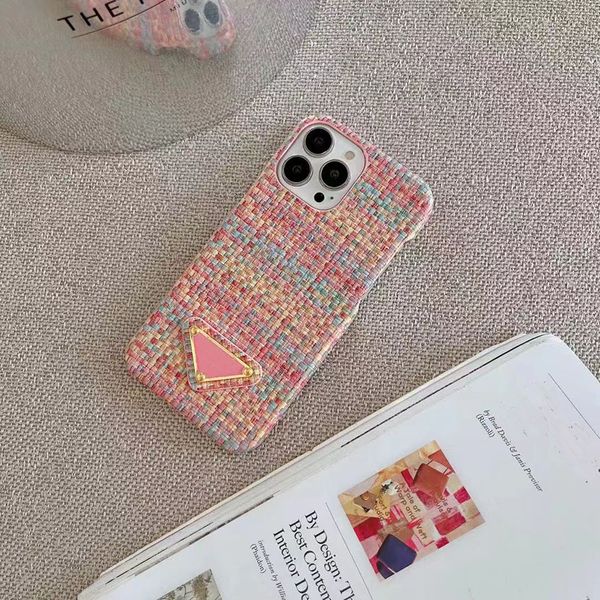 Fundas de teléfono a rayas con pintura artística de diseñador de lujo con fundas de lujo para Iphone, funda para teléfono para Iphone 11, 12, 13, 14, 15 Plus Pro Max