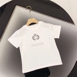 Luxe ontwerper Baby Boys Girls T-shirts zomer Kinderkleding mode Kort Mouw Kinder kleding T-shirts Letter B Ptinted Top T-stukken Nice Dhgate