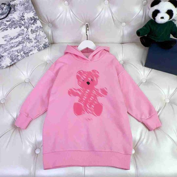 vêtements de bébé de luxe enfants sweats à capuche poupée imprimé animal enfant pull de style long taille 100-150 cm sweat-shirts pour garçons filles Aug25