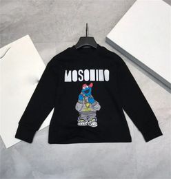 Luxe ontwerper babymeisjes jongens sweatshirts kinderen mode bedrukte hoodies kinderen casual sweatshirt crew nek herfst winter kleding pullover veiligheid stof
