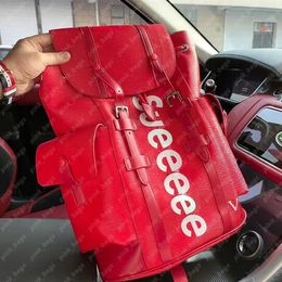Luxe ontwerper Backpack Mens Fashion Designer Backpack Red Women Schoolbag Su Letter L Travel Buiten Backpacks Toes Handtassen 2305244BF