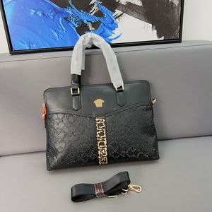 luxe designer tas aktetas heren laptop tas pakket hots sale laptop tas lederen handtas messenger hoge capaciteit schouderhandtassen veelzijdige stijl erg leuk