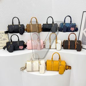 Bolso de diseñador de lujo Bolsos de hombro de alta calidad Casual vintage Tote cuero de vaca Doble asa llana letra clásica Moda crossbody Monederos billetera