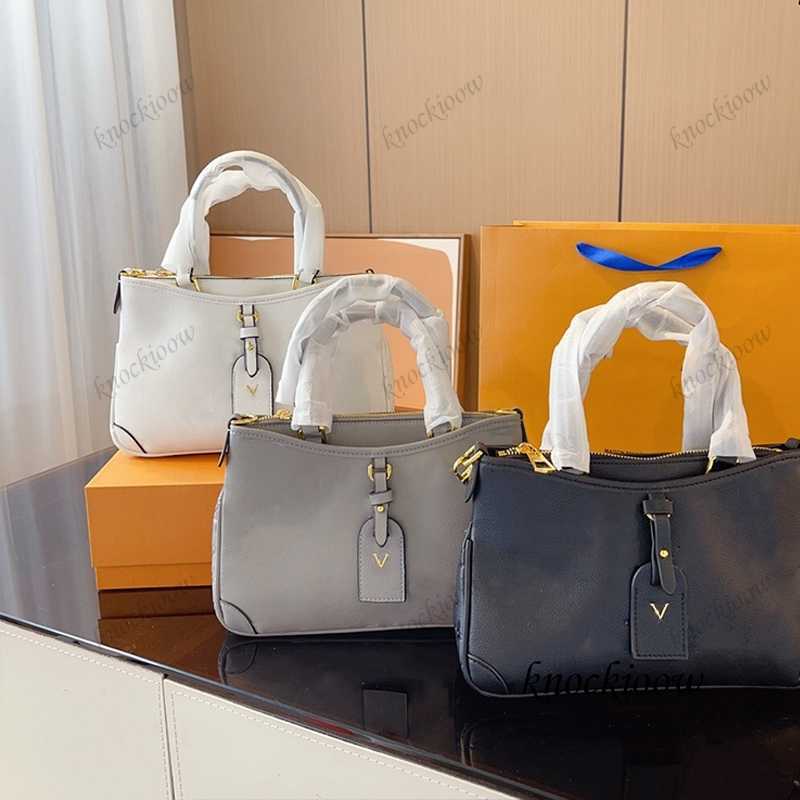 Luxury Designer Bag Ny shopping präglad handväska kvinnors mode satchel justerbar axelband stor kapacitet elegant handväska 230601