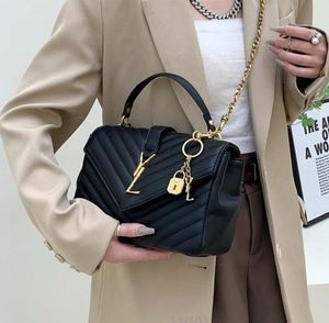 Luxe designer tas postbode tas kleine geurige kettingzak dameszak mode een schouder crossbody zwart kleine vierkante tas 2089