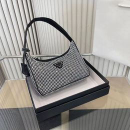 Luxe designertas Linthandtas Onderarm Dames Designer Bling Handtas Schoudertas Kristal Verfraaid Damesmode Handtas portemonnee