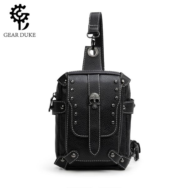 Bolso de diseñador de lujo Steampunk, bolso de un hombro tipo bandolera para mujer, billetera móvil para motocicleta, bolso para axilas