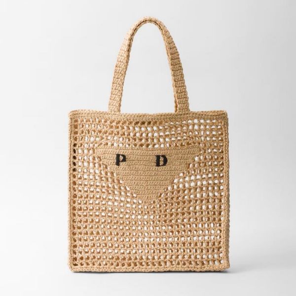 Sac de créateur de luxe Sac fourre-tout Sac de paille grande capacité pour sac de shopping de loisirs avec sacs de plage d'été Sac à bandoulière en lin tissé Lafite