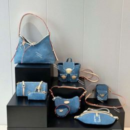 Luxe designer tas vintage denim tas vrouwen papillon schoudertassen handtas onderarm hobo tas cross body tote portemonnee jacquard bakzak