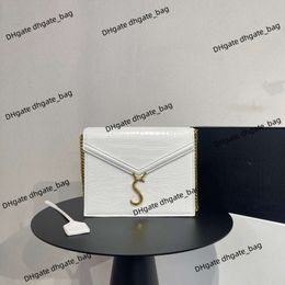 luxe designer tas dames handtas portemonnees mode nieuwe krokodil steenpatroon een schouder crossbody tas envelope ketting bar dames kleine vierkante tas