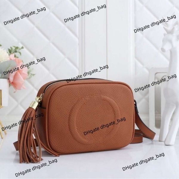 Bolso de diseñador de lujo Bolso de mujer Cremallera Bolsa oculta Borla Versión alta Parche interior único Pequeño cuadrado Superficie suave Un hombro Bolso bandolera