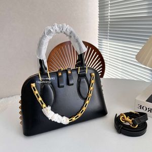 Luxe designertas damesreistas ketting schoudertas klinknagel decoratie handtas grote onderarmtas mode damestassen