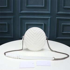 Sacs de créateurs de luxe Mode VINYLE motif en forme de V sac à bandoulière matelassé marque sac à bandoulière à chaîne ronde pour femmes shippi278r