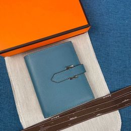 Luxe designer tassen handtas 2023 mode portemonnee portemonnee portemonnee palm graan koehide nieuwe verticale portemonnee kaart tas vaste kleur veelzijdige fabriek directe verkoop