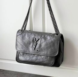 Designer di lusso Niki vintage Borse a spalla medie Borsa a mano con patta in vera pelle Borsa a mano con patta Totes pochette con tracolla da donna Catena da uomo Busta Hobo Borsa a tracolla