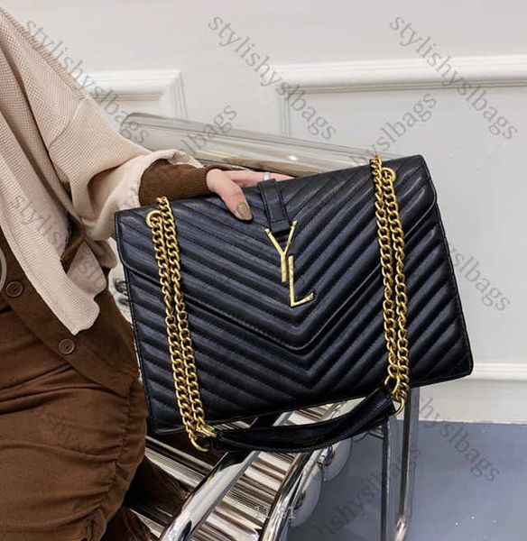 Designer de luxe sacs femmes mode double chaîne sacs à bandoulière Y-forme sacs à bandoulière pochette téléphone sac à main portefeuille avec ruban lettre sac à main