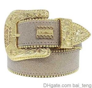 Luxe designer BB Belt Simon Belts For Men Women Glanzende diamantgordel zwart op zwart blauw wit multolour met bling steentjes als cadeau 2023 bai08 3x