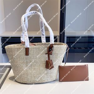 Luxe Designer Strandtassen Luxe Handtassen Mode Vrouw Schoudertas Zomervakantie Strozak Brief Merk Grote Capaciteit Tote Bags