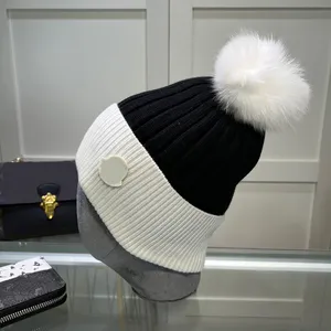 Bonnet de luxe bonnet bonnet chapeau fantaisie chapeau chaud classique pour hommes et femmes protection auditive respirante couleur mixte tendance pull décontracté chapeau hiver cachemire