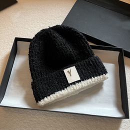 Luxe designer beanie comfort brief ventileren muts ventileren gebreide muts borduurwerk Warm veelkleurig Klassiek trend herfst winter Elegantie veelzijdig