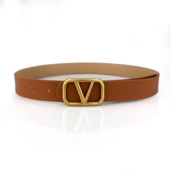 Ceinture de créateur de luxe mode lettres V boucle ceinture en cuir PU designers de haute qualité ceintures décontractées ceintures de ceinture pour homme et femme Dropshipping