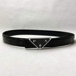 Ceinture de créateur de luxe pour hommes, mode rouge, boucle lisse, marque classique, ceinture en cuir de vache, ceintures P, largeur 34mm -4