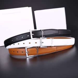 Ceinture de concepteur de luxe pour les femmes en cuir authentique Largeur de vache de vache 3,8 cm des concepteurs hommes ceintures de boucle bronze