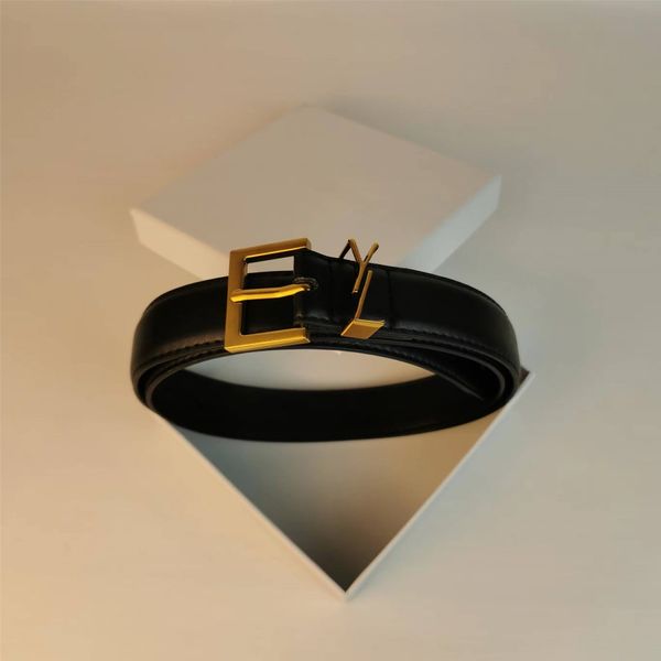 Ceinture de luxe pour femmes en cuir véritable vachette largeur 3cm hommes designers ceintures boucle en bronze argent femmes ceinture Cintura 4551