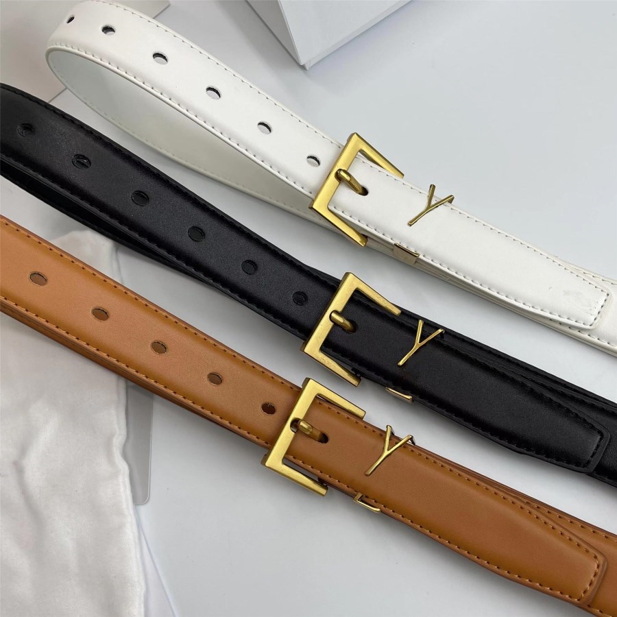 Luxury Designer Belt for Women Ceinture Luxe Cowhide Width 3cm Men Designers Belts Bronze Buckle Silver Womens Waistband Cintura
