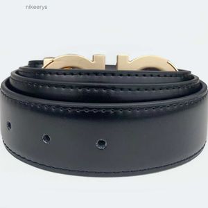 Ceinture de luxe de styliste avec boucle g, en cuir véritable, à la mode, pour femmes et hommes, lettre Double grand or classique ID1F