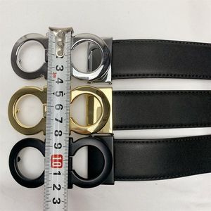 Ceinture de créateur de luxe avec boucle G, en cuir véritable, à la mode, pour hommes et femmes, lettre Double, grand or classique, 9 couleurs, 258z