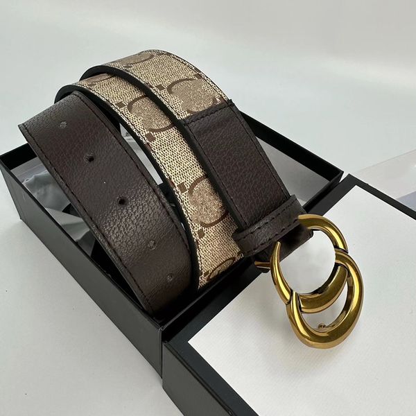 Cinturón de diseñador de lujo para hombre ancho de cinturón 3,8 cm material de cuero clásico último estilo simple casual genial muy bueno