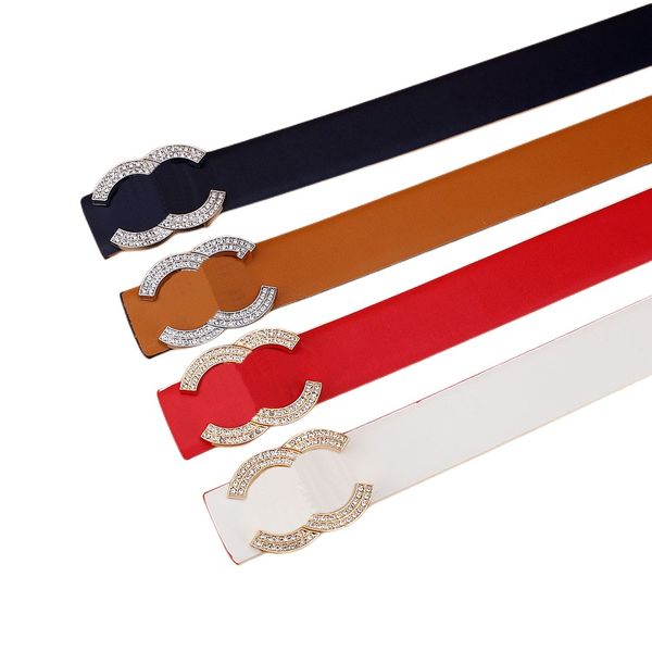 Designer de luxe ceinture femmes ceintures mode ceintures femme multicolore double face couleur cuir métal lettre boucle belle optiona largeur 3,3 cm en gros