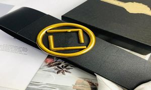 Ceintures de concepteur de luxe Golden en cuir en cuir ceinture de boucle de haute qualité pour femmes alliages de haute qualité