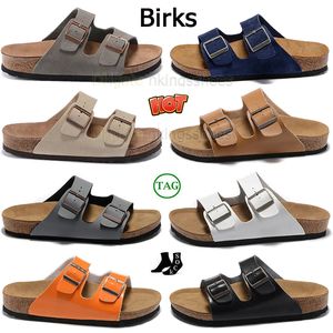 Designer de luxe Birks Boston Clogs Slippers Platform Mens Women Summer Beach Sandals Outdoor Mules en cuir Sliders Boucle Boucle Flat Birkstocks 36-45