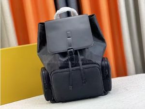 Diseñador de lujo Black Grey Travel Bolsos de mochila para hombres Bolso de mochila de cuero Bolso de compras Bolsos de hombro clásicos