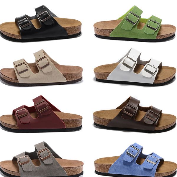 Designer de luxe Boston Clogs Pantoufles Plate-forme Hommes Femmes Été En Plein Air En Cuir Feutre Curseurs Boucle Sangle FlaCasual Birkens Stocks Sandales Dhgate Flip Flops