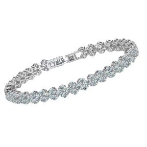 Luxe designer armband diamant kristal armband 925 zilveren dames bedelarmband trendy mode elegante kralenketting partij diamanten sieraden cadeau